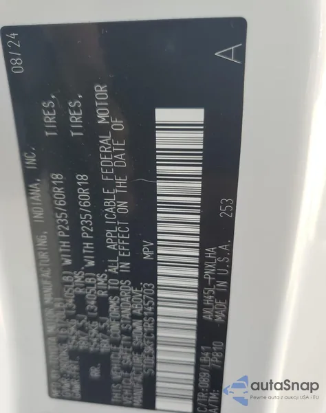 2024 Toyota Sienna Limited from USA, damaged, VIN 5TDESKFC1RS145703